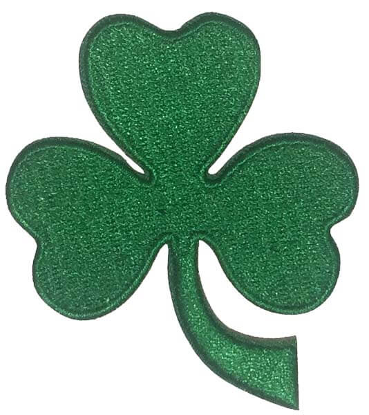 3 Leaf Clover Iron On Patch