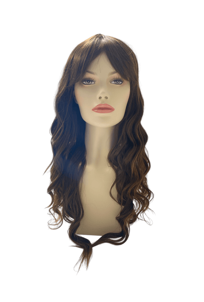 Dark Golden Brown Long Loose Wave Wig