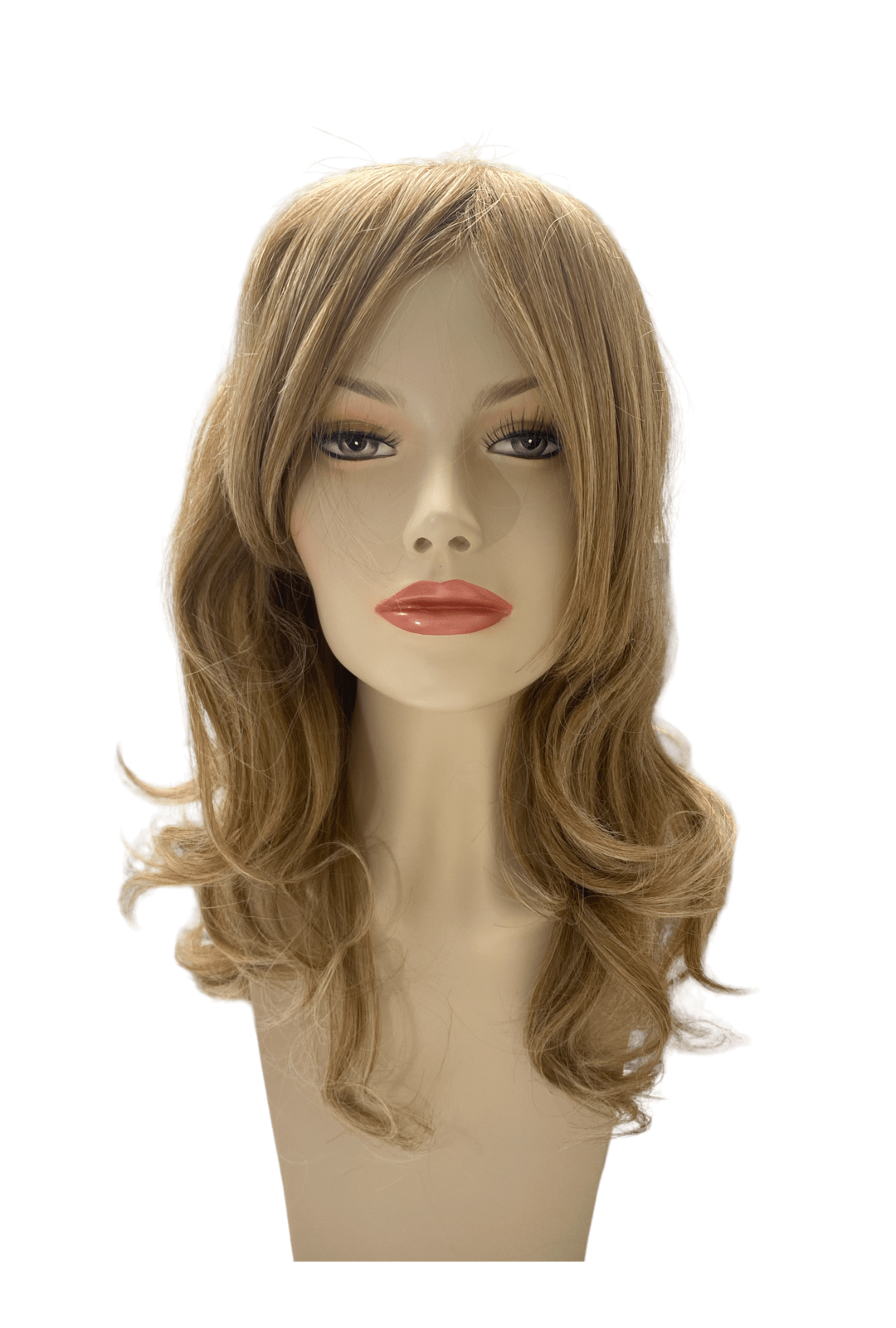 Deluxe Medium Honey Blonde Curly Wig