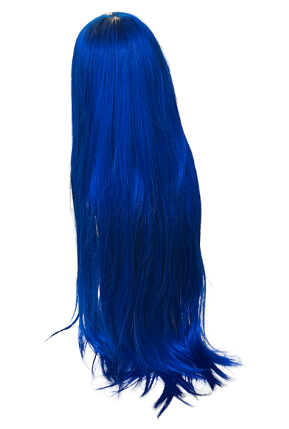 Deluxe Extra-Long Straight Royal Blue Wig