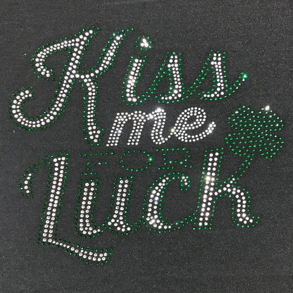 Saint Patrick's Day Kiss Me For Luck Ladies Singlet