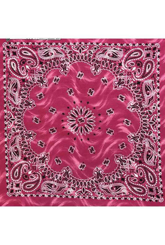 Pink Tie dye Paisley Bandana