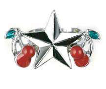 Nautical Star & Cherries Ring