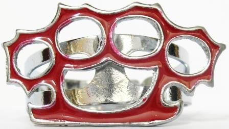 Red Knuckle Buster Ring