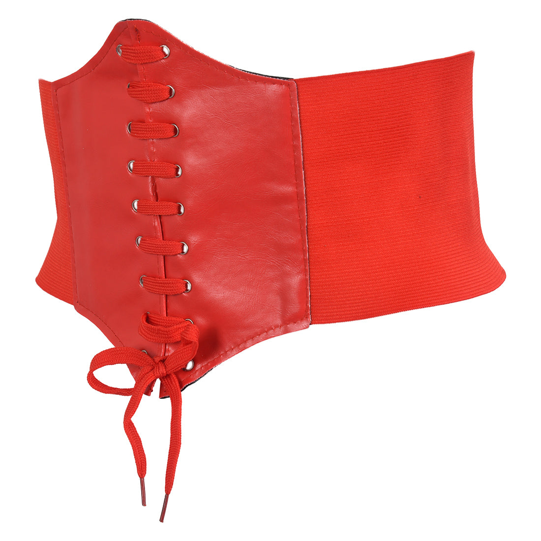 Leather Underbust corset Black Harness waist belt Mature closing