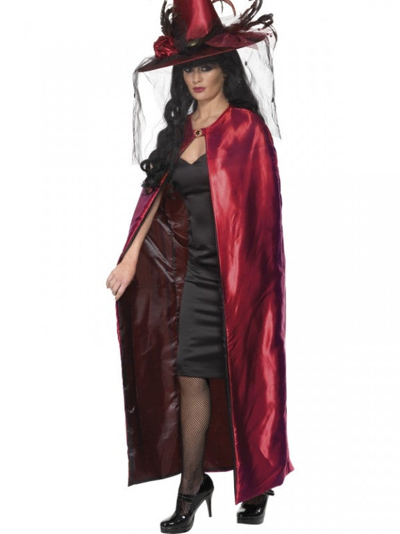 Reversible Black and Red Cape