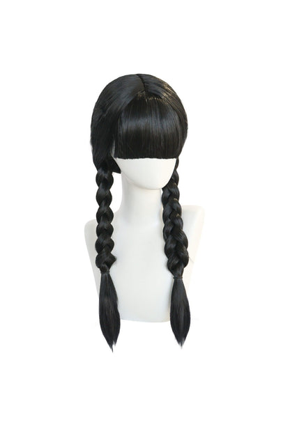 Wednesday Addams Black Cosplay Wig