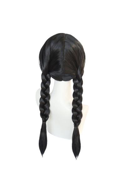 Wednesday Addams Black Cosplay Wig