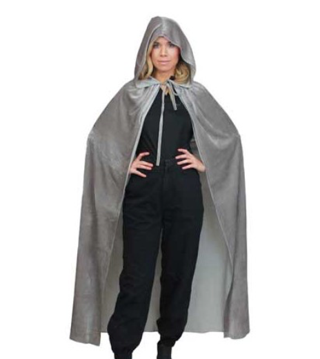 Silver Mysterious Hooded Cloak