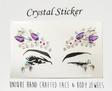 Purple Pixie Crystal Face & Body Jewels