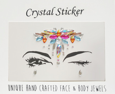 Stunning Sunset Crystal Face & Body Jewels