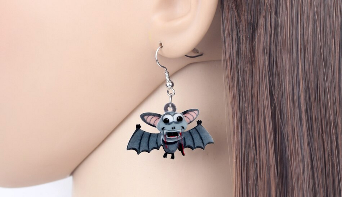 Spooky Bat Earrings