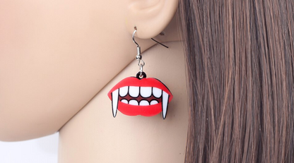 Vampire Teeth Earrings