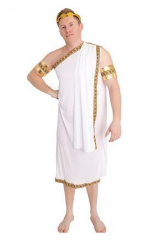 Adult White Caesar Costume