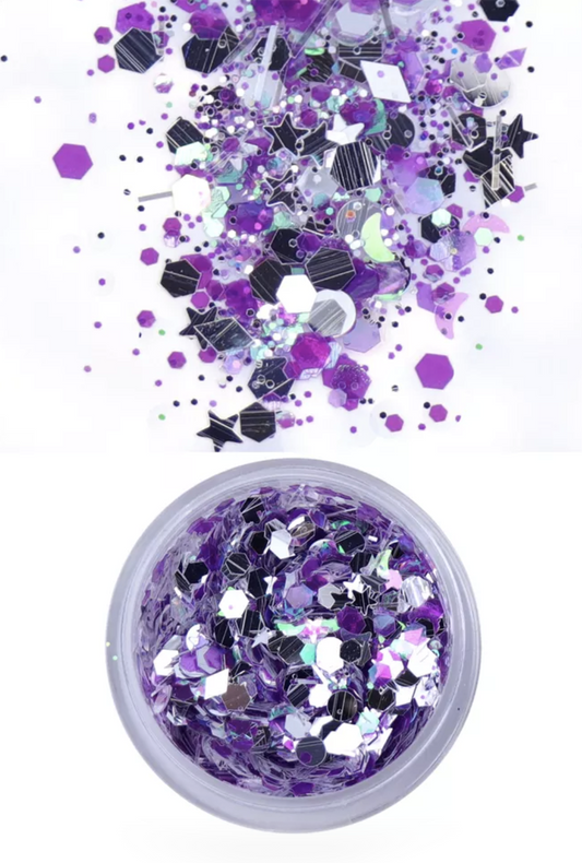 UV Iridescent Purple Glitter