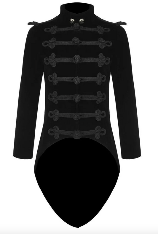 Black Gothic Military Jacket