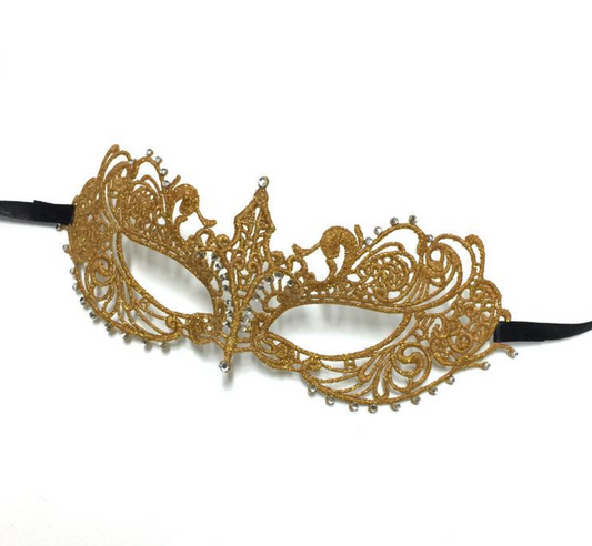 Gold Lace Masquerade Mask