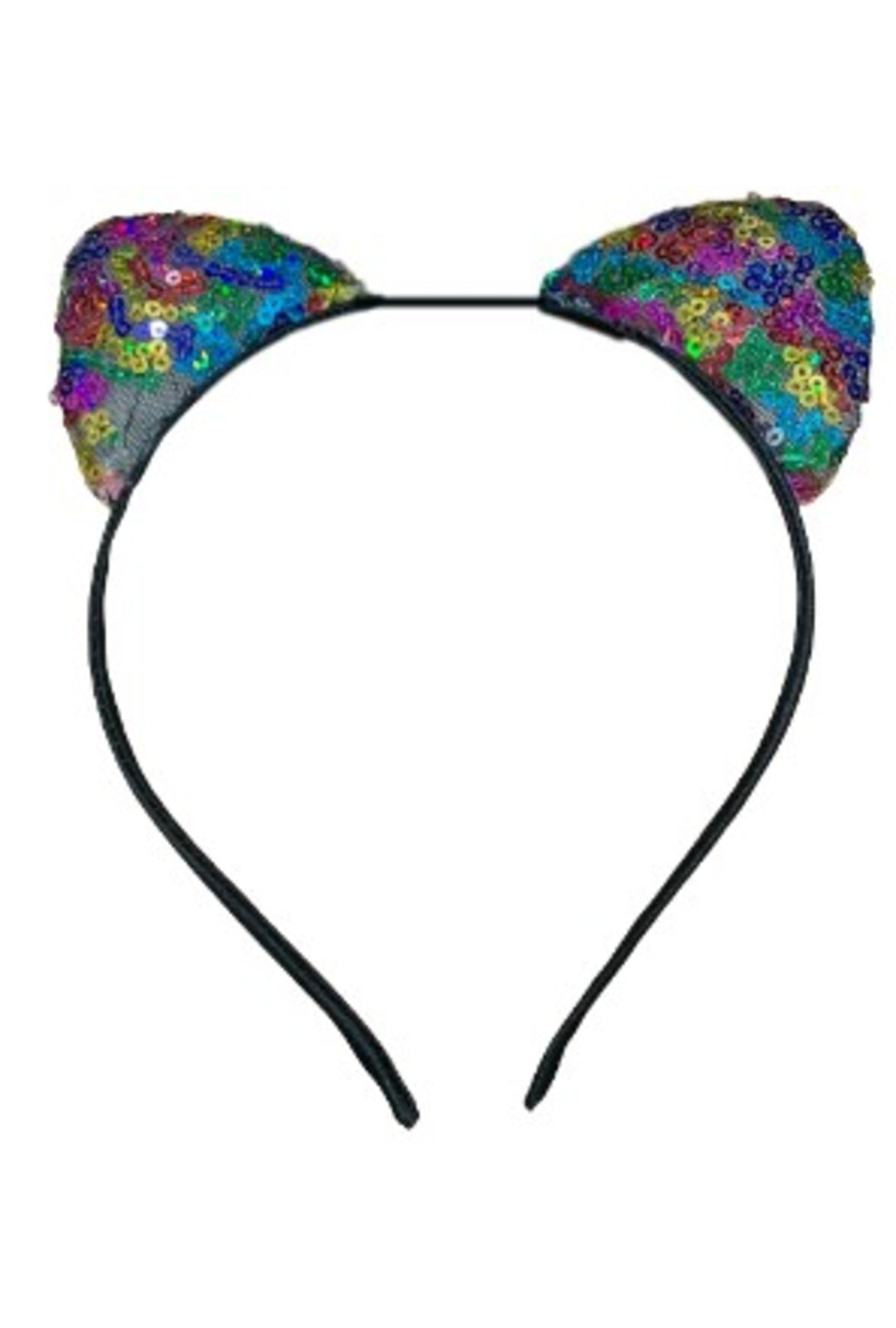 Small Rainbow Sequin Cat Ears Perth | Hurly-Burly