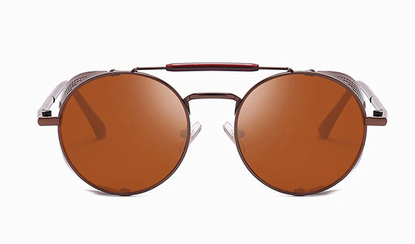 Brown Retro Round Glasses