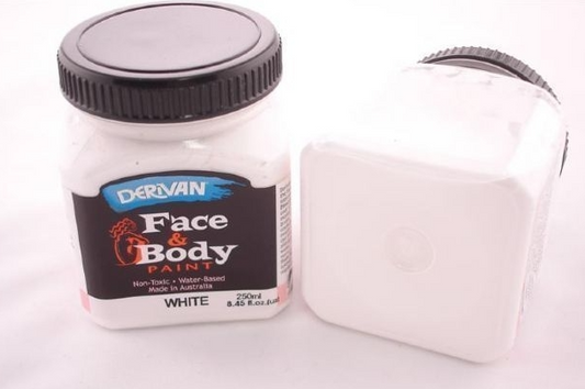 Derivan Face & Body Paint - White 250mL