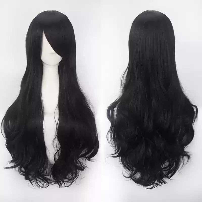 Black Long Curly Cosplay Wig