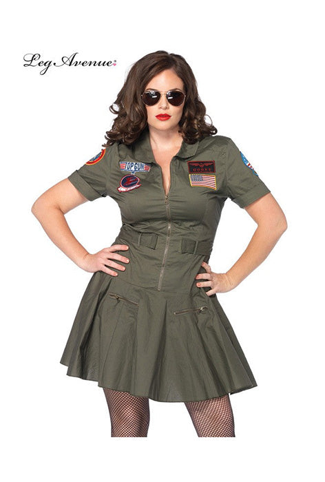 Leg Avenue Top Gun Flight Costume - Plus Size