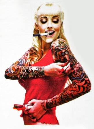 Tattoo Girl with Texta T-shirt