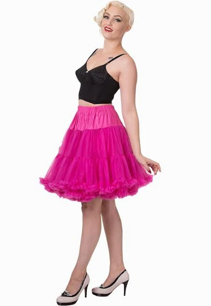 Deluxe Two Tiered Hot Pink Petticoat