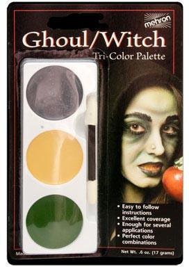 Mehron Tri-Colour Makeup Palette: Ghoul/Witch