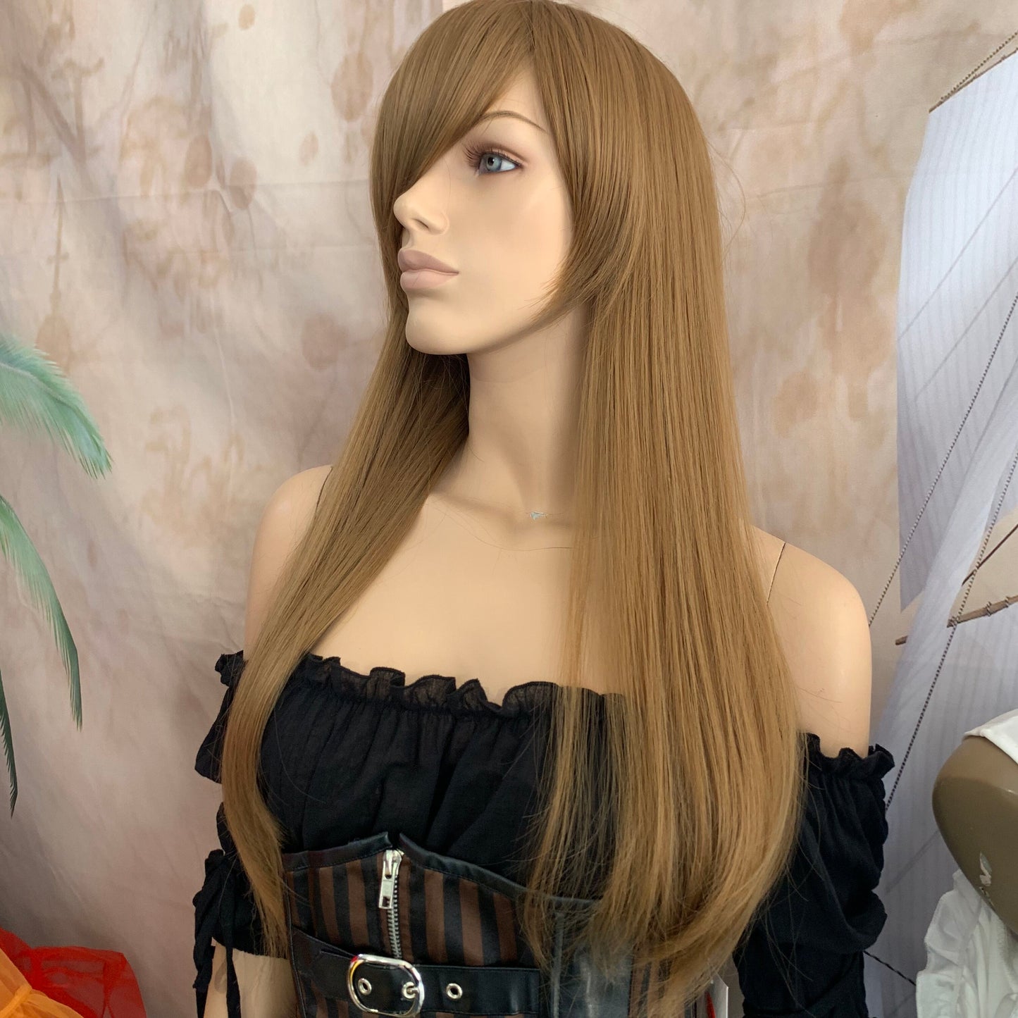 Deluxe Long Straight Light Brown Wig