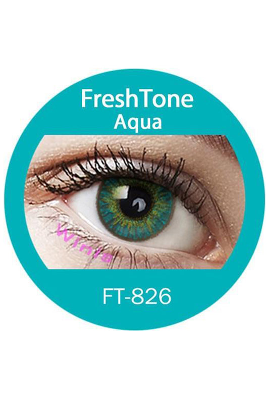 Freshtone Blends: Aqua Contact Lenses