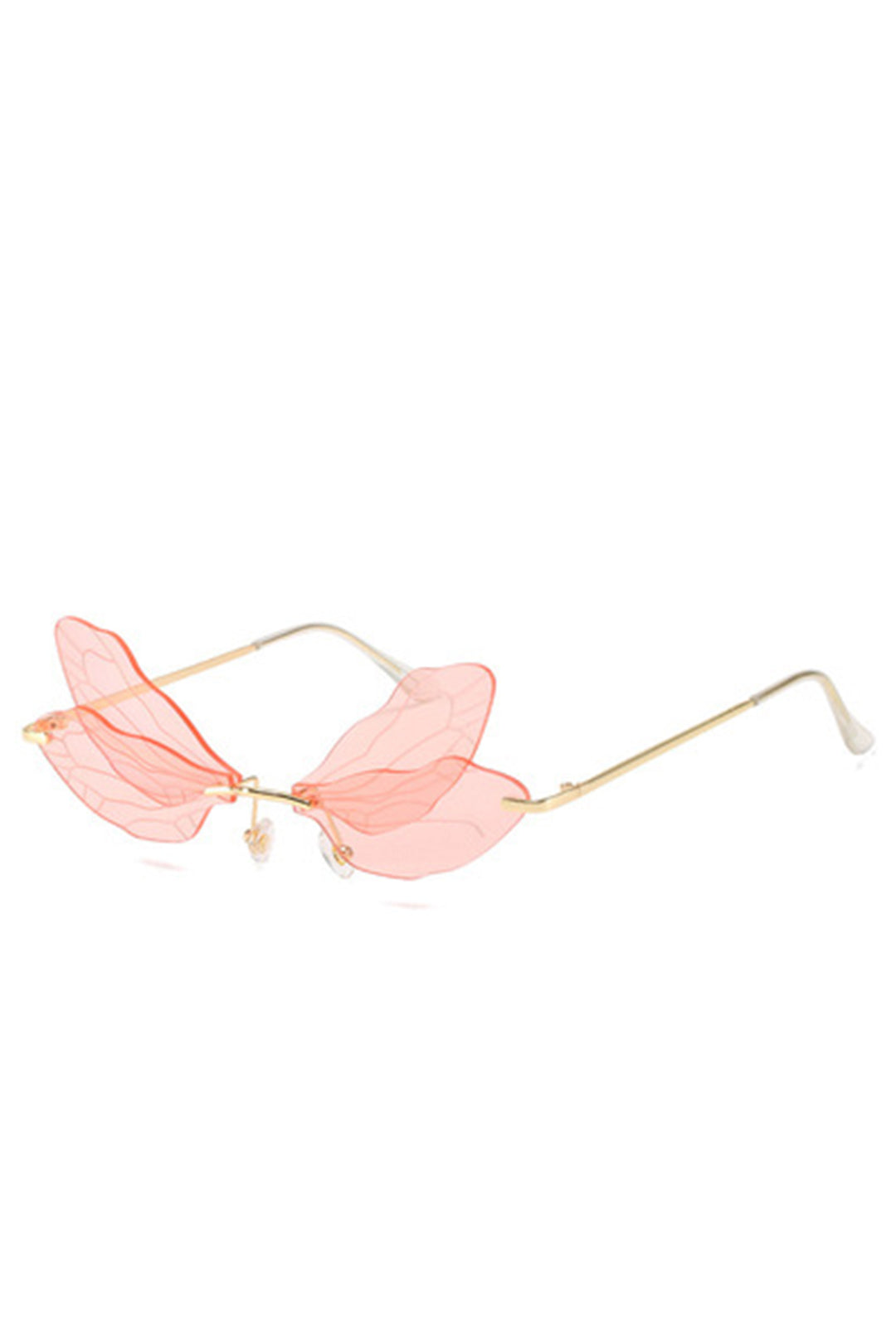 Pink Fashion Wings Glasses