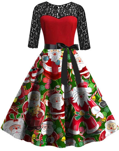 Santa Claus and Lollipops Vintage Dress