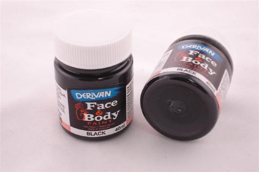 Derivan Face & Body Paint - Black