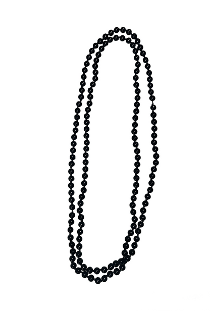 Long Black Pearl Necklace