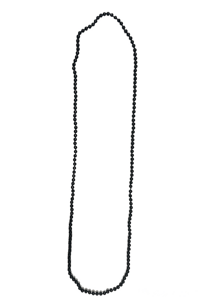 Long Black Pearl Necklace