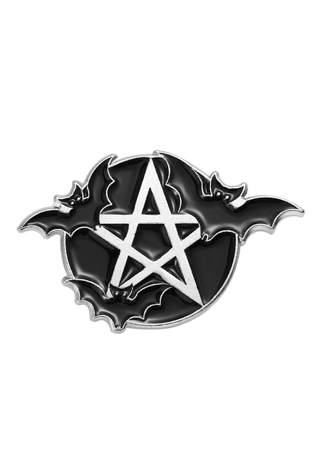 Pentagram Bat Enamel Pin