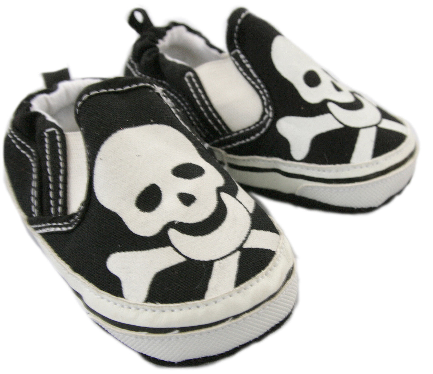 Black Skull Baby Shoes