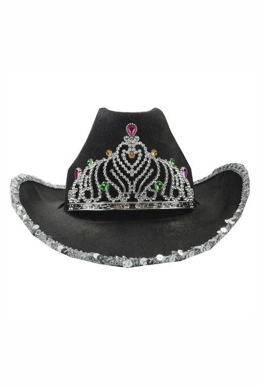 Black Princess Cowboy Hat