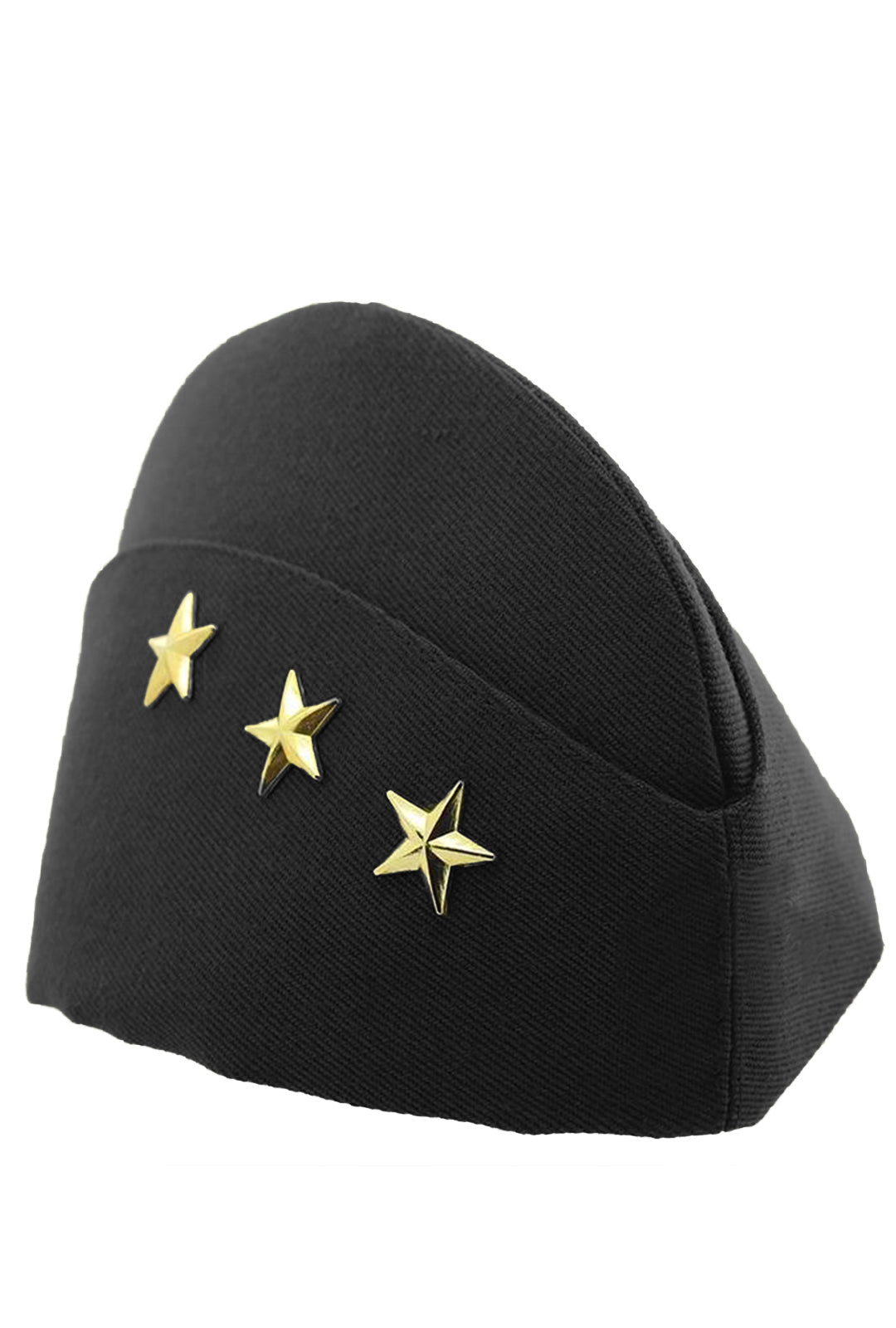 Black and Gold Stars Side Cap