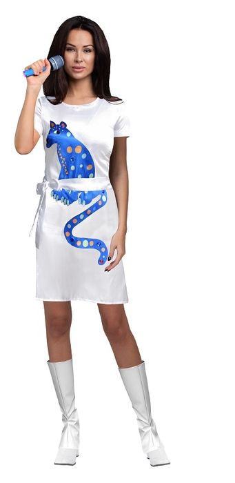 Pop Star Blue Cat Costume