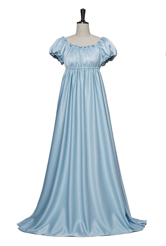 Blue Daphne Regency Dress