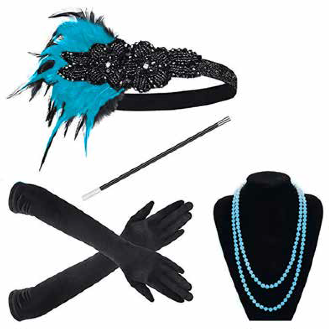 Blue 1920s Gatsby Flapper Set Perth | Hurly Burly – Hurly-Burly