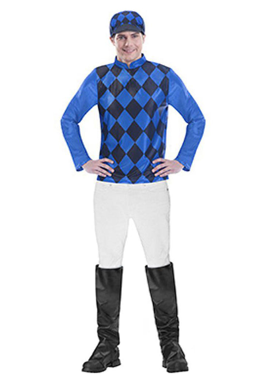 Blue & Black Jockey Costume