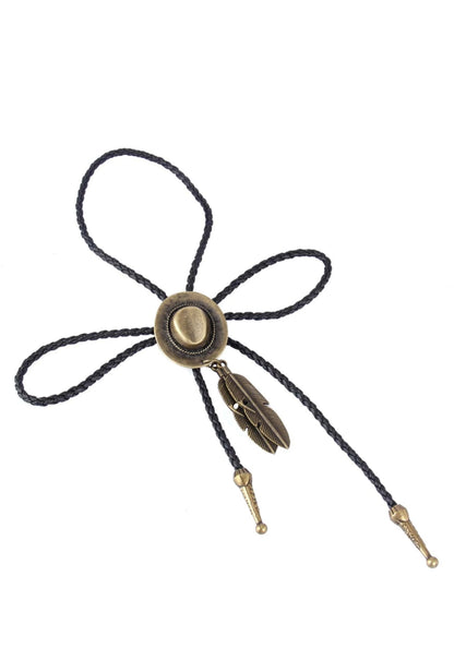 Bronze Cowboy Hat Bolo Tie