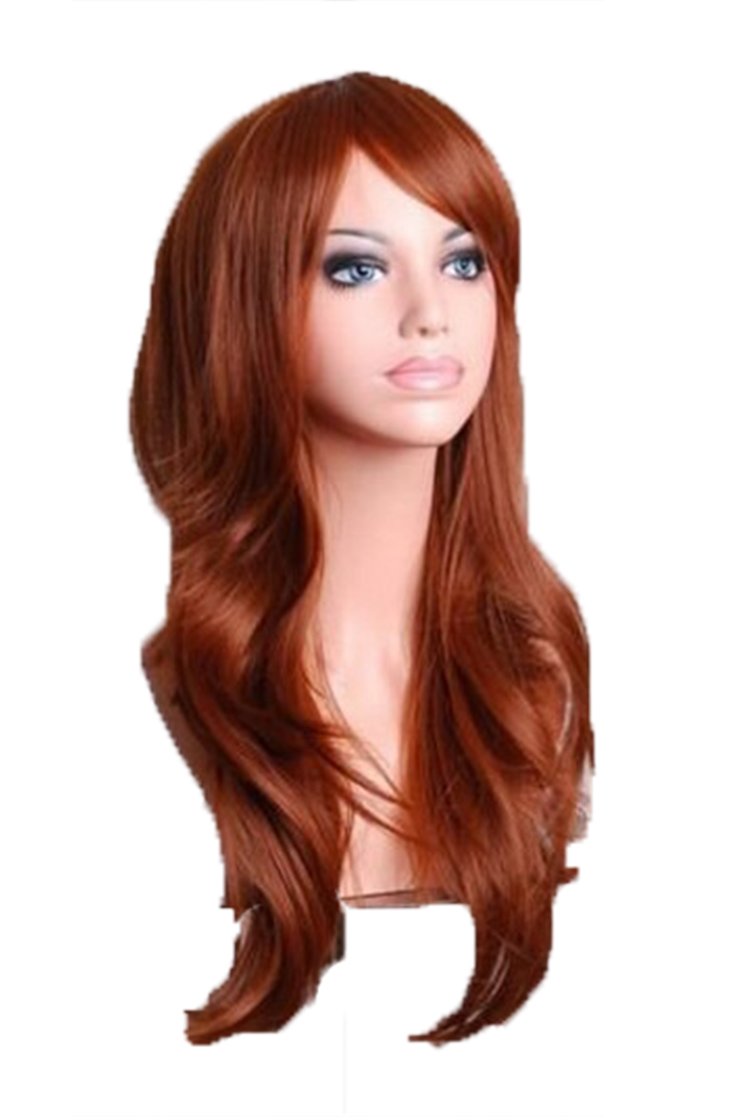 Deluxe Long Wavy Auburn Wig