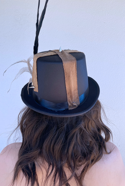 Steampunk Bullets and Brown Feathers Hat (WW)