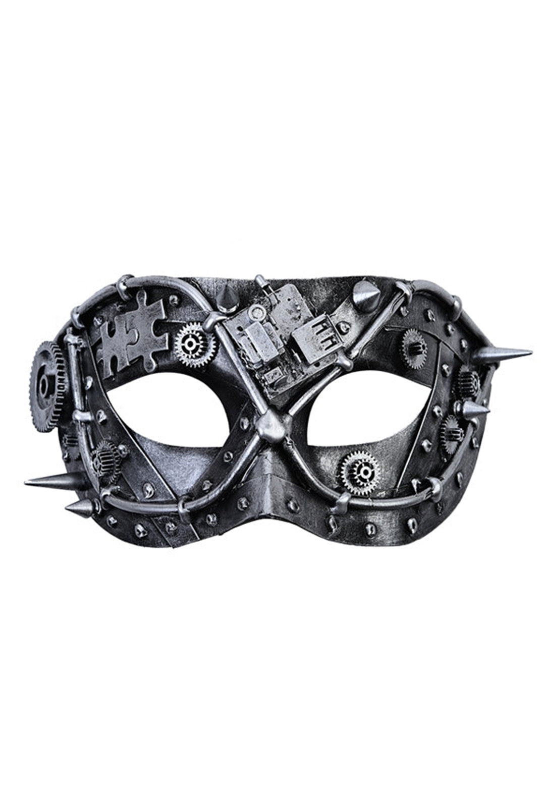 Silver Steampunk Eye Mask