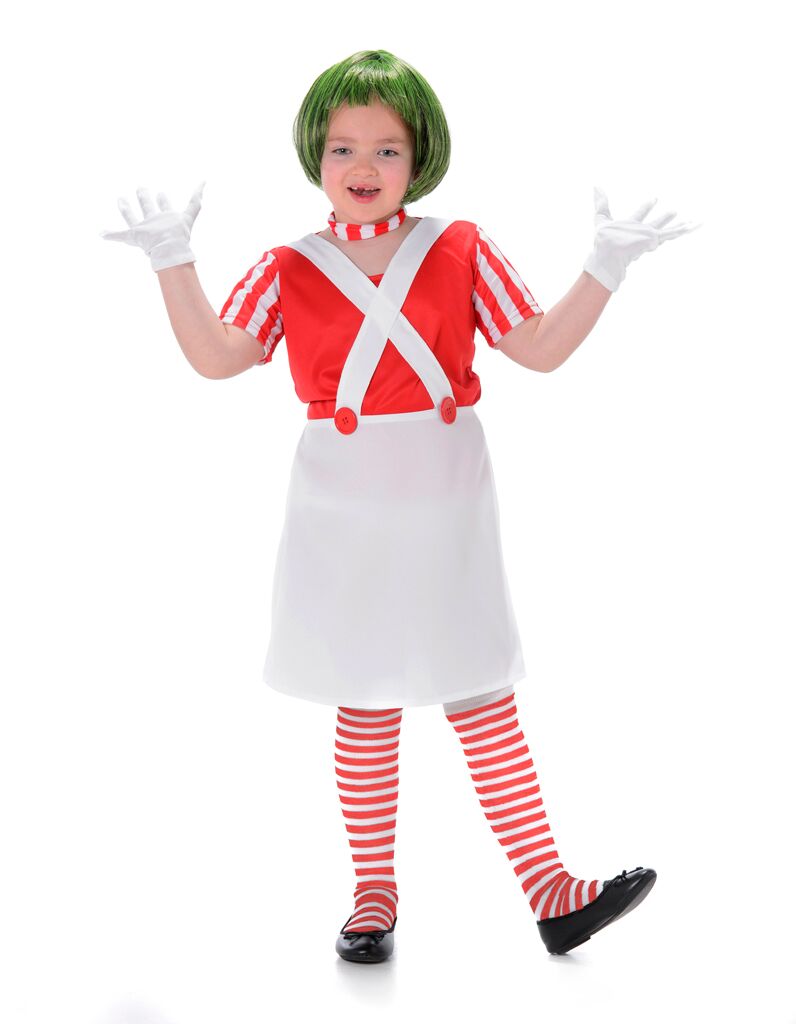 Girls Wonka Oompa-Loompa Costume