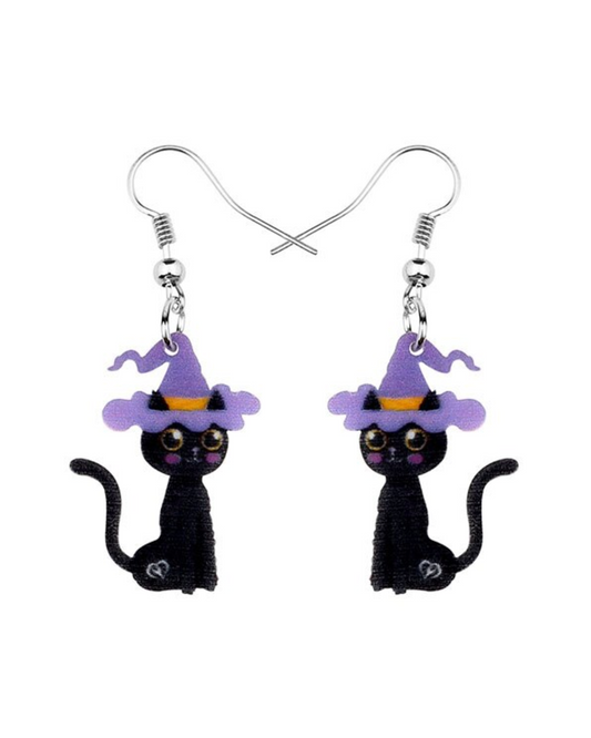 Witch Kitty Earrings